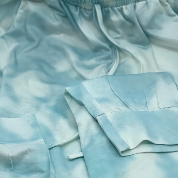 MINT TIE DYE PANT LOUNGE SET - Picture 6 of 9